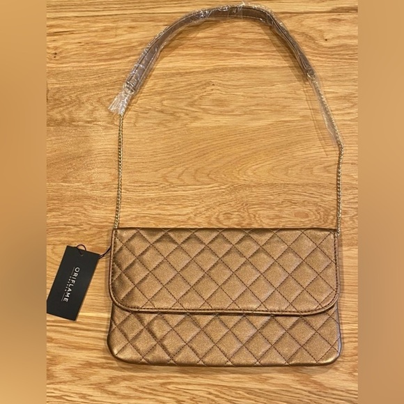 Metallic Bronze 2in1 Clutch / Shoulder bag - Picture 5 of 12